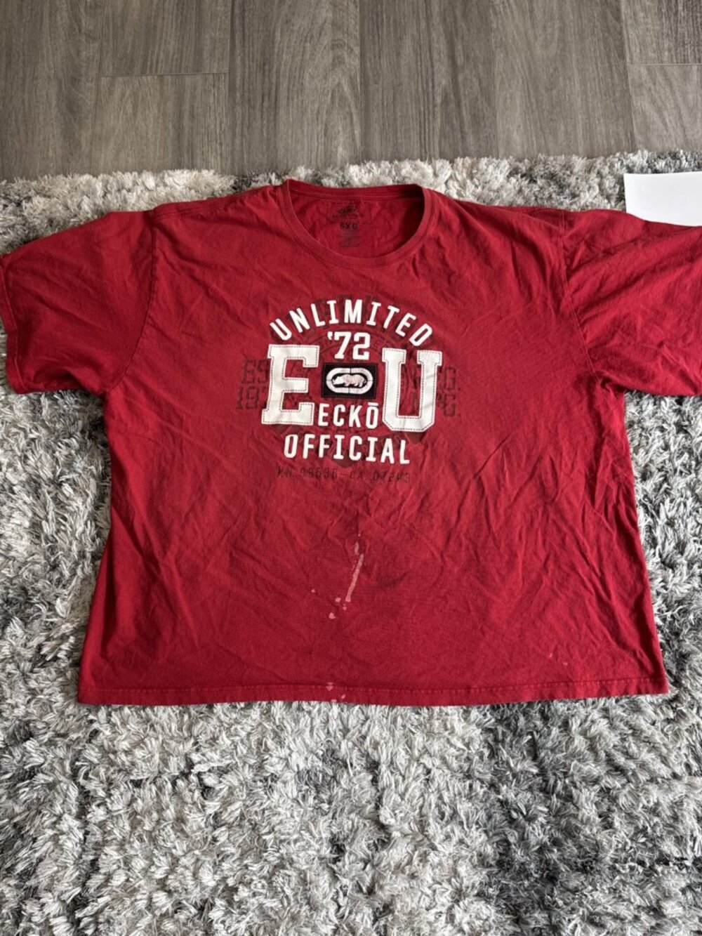 Ecko Unltd. 00 S Ecko Unltd Graphic Y2K Grunge Short Sleeve T Shirt Sz 5XB